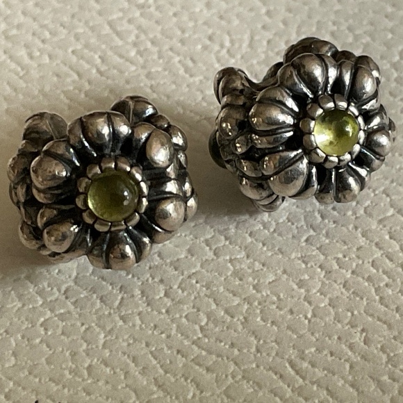 Two Pandora periods flower charms - Picture 2 of 4
